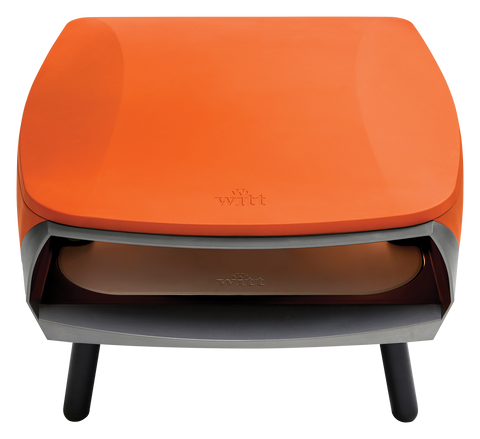 WITT ETNA ROTANTE 16 Zoll Gas-Pizzaofen in Matt Orange, Ansicht von oben
