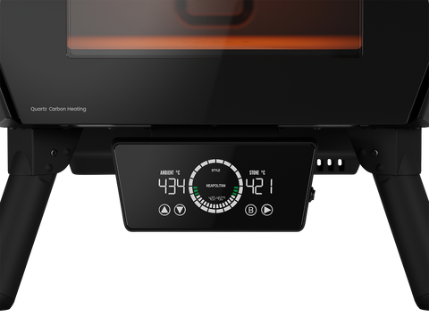 WITT eGNITE Control 13 Zoll Elektro-Pizzaofen in Matt Schwarz, Detailansicht