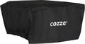 Der Cozze Überzug für 13 Zoll Pizzaofen ist ein schwarzer, wetterfester Überzug mit weißem Aufdruck "cozze" - perfekt als praktisches Zubehör und ideal als Schutz für deinen Cozze 13 Zoll Pizzaofen.