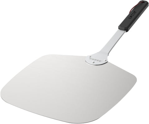 Die Cozze leichte Pizzaschaufel 65x30x30cm aus Aluminium verfügt über eine breite, flache Klinge und einen langen Griff, mit dem sich die Pizzen leicht in den und aus dem Pizzaofen heben und transportieren lassen.