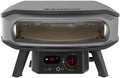 Der Cozze 17 Zoll Pizzaofen PREMIUM ROTATE, Gas 50mbar - CH-Regler von Cozze verfügt über eine Frontöffnung, einen sichtbaren, drehbaren Pizzastein, einen Bedienknopf, eine Digitalanzeige und robuste Beine - ideal für selbstgemachte neapolitanische Pizza.
