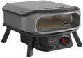 Der Cozze 13 Zoll Pizzaofen PREMIUM ROTATE ist ein kompakter, elektrischer Aufsatzofen (230V, CH-Stecker) mit Frontöffnung, Bedienknöpfen, sichtbarer Steinbackfläche, modernem grau/schwarzem Design, stabilen Beinen - perfekt für den Cozze-Bereich.