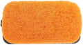 Der Cozze Plancha-Scheuerschwamm ist ein orangefarbener, rechteckiger Scheuerschwamm von Cozze mit einer rauen, strukturierten Oberfläche, perfekt für die Reinigung von Plancha-Oberflächen. Abgebildet von oben auf einem weißen Hintergrund.