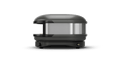 Der Gozney Arc Gas Pizzaofen Off Black von Gozney ist ein elegantes Satellitenkommunikationsgerät mit kuppelförmiger Oberseite und zylindrischem Gehäuse, das durch optimierte Funktionalität und Tragbarkeit besticht. Es verfügt über ein schwarz-silbernes Finish mit einem kleinen Bedienknopf an der Basis, der an moderne Designästhetik erinnert.
