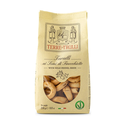 Terre dei Trulli Taralli mit wilden Fenchelsamen 250 g