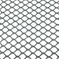 Nahaufnahme des Teiger Teigreinigungstuchs von Pizzalovers mit einem sechseckigen Drahtgeflecht in metallischem Look. Es eignet sich perfekt zum Reinigen von Backutensilien und ist in einem sich wiederholenden Muster auf weißem Hintergrund angeordnet, wodurch das komplizierte offene Gewebe der Maschenstruktur hervorgehoben wird.
